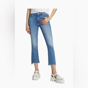 Mother The Insider Crop Step Fray Jeans